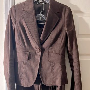 2 Piece Linen Pant Suit